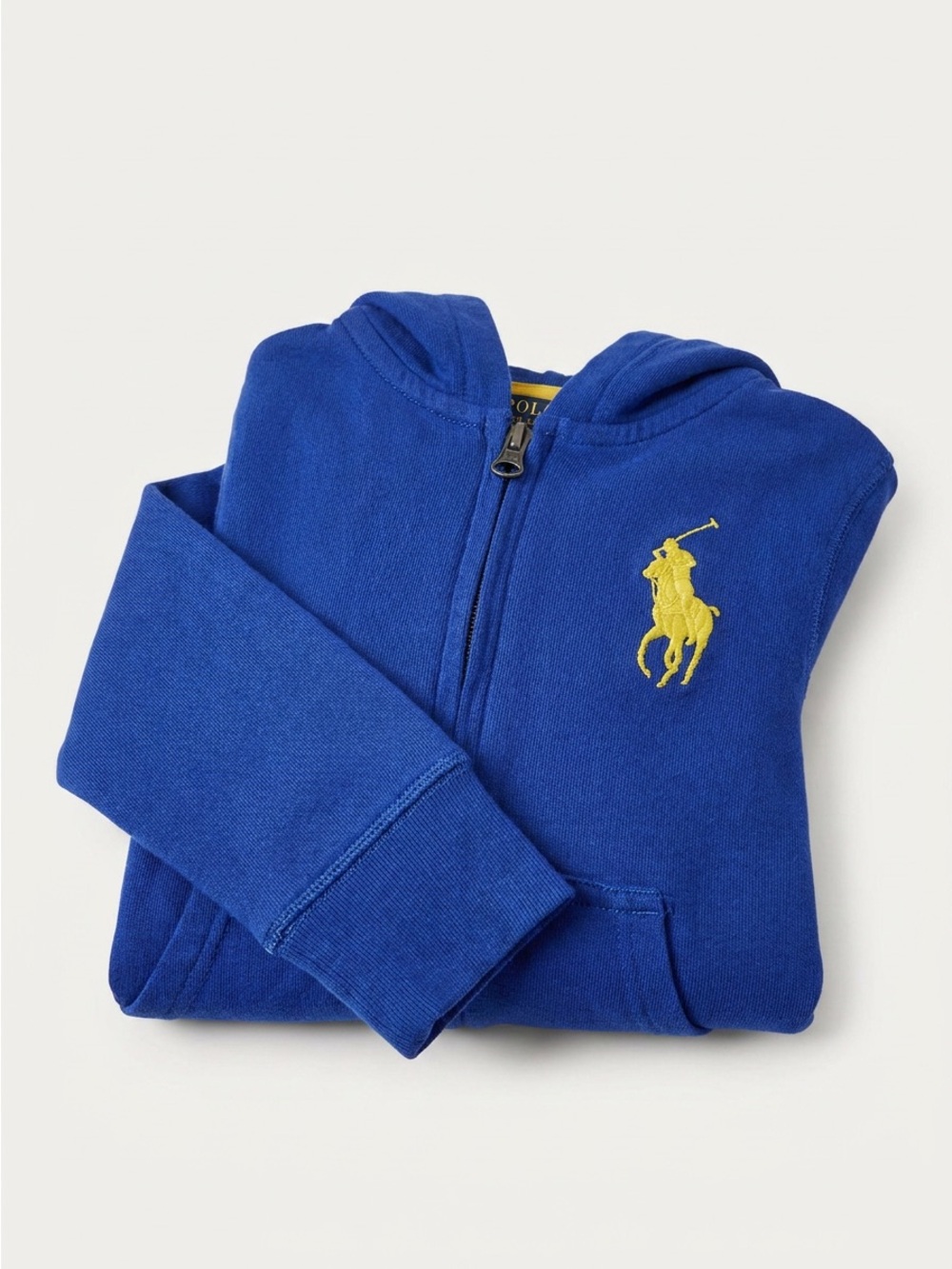POLO Ralph Lauren 4T hooded zip up blue